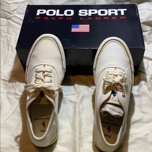 Polo Sport Ralph Lauren White Canvas KeyWest 7.5